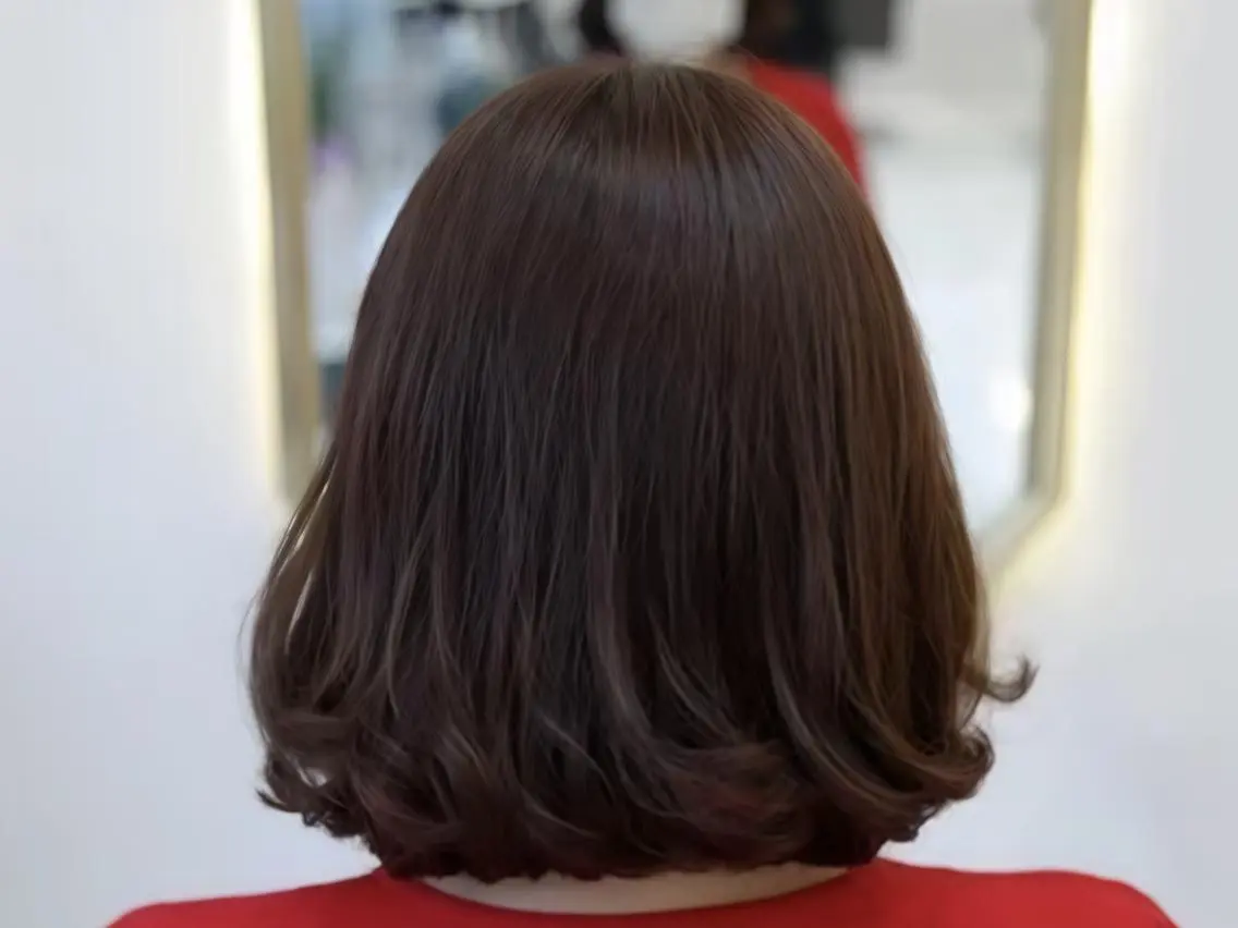 ミディアム カラー 白髪染め専門店 Recolor京橋店のヘアスタイル