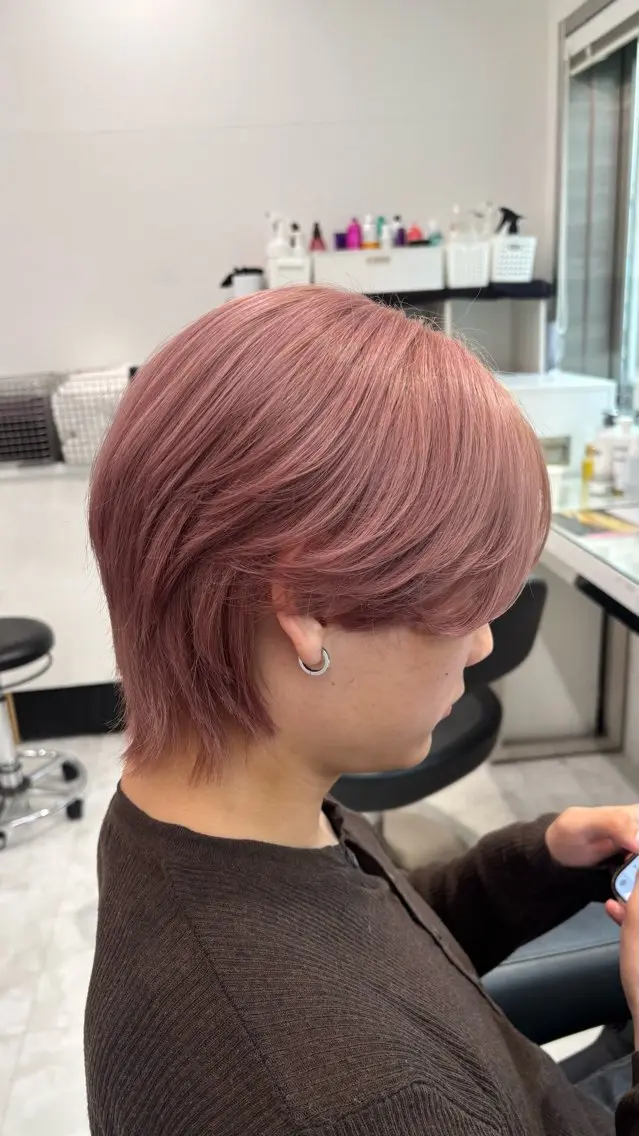 カラー メンズ カット ヘアカラー 🖤メンズハイトーン /カットRisa🖤のヘアスタイル