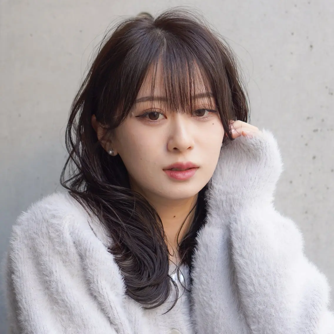 ミディアム ミディアムレイヤー レイヤーカット カット ヘアカラー トリートメント 池田識之 髪質改善のヘアスタイル