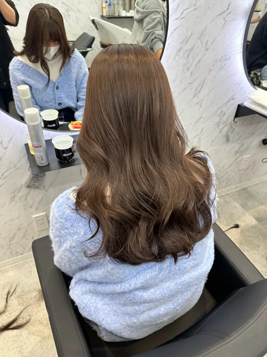 ロング カラー 遠藤沙也加 /レイヤーカットのヘアスタイル