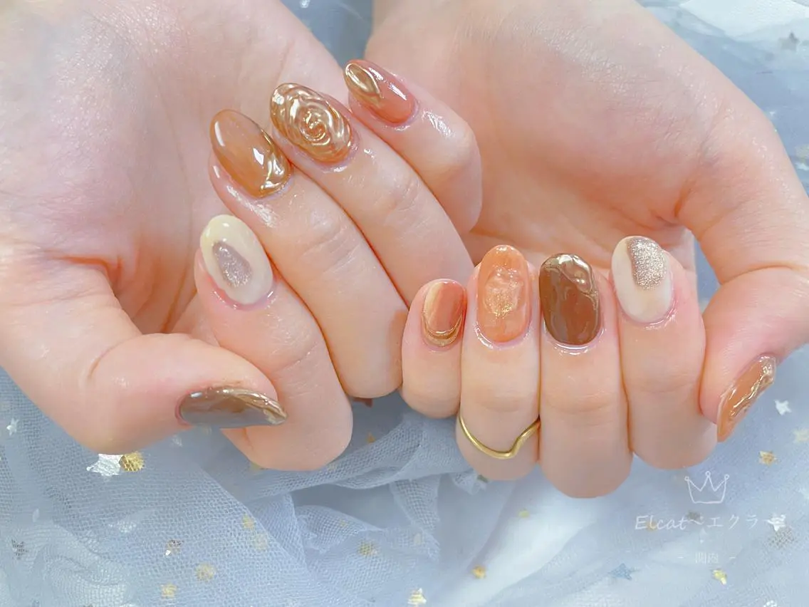 ネイル ハンドネイル ネイルサロン エクラ 🌹【スカルプ専門】のネイルデザイン