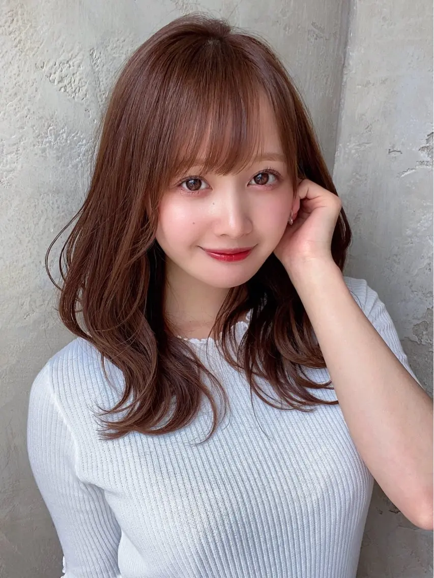 ロング 銀座/レイヤー 顔周りカット溝手優太のヘアスタイル