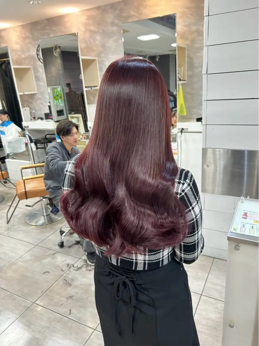 ロング カラー ヘアカラー 本尾 空大のヘアスタイル