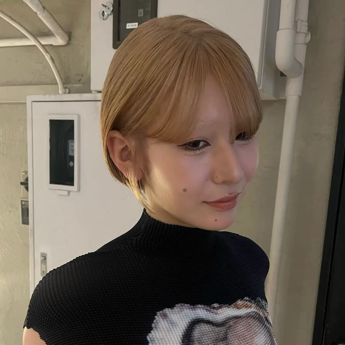 ショート カラー ボブハイトーン🦖 デザインMAMIのヘアスタイル