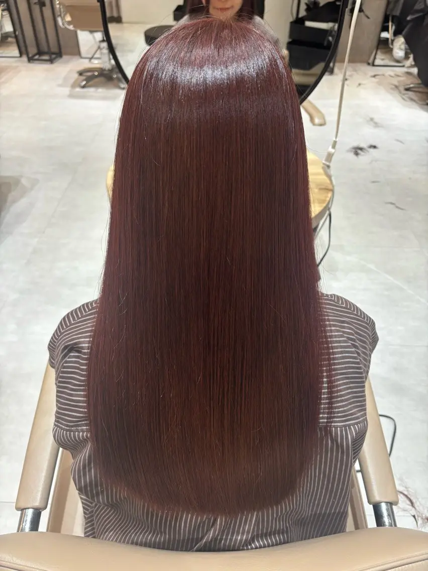ロング カラー ブリーチ 透明感カラー ブリーチなしカラー 髪質改善 ヘアカラー トリートメント 京都駅/透明感カラー /髪質改善/岩崎拓郎のヘアスタイル