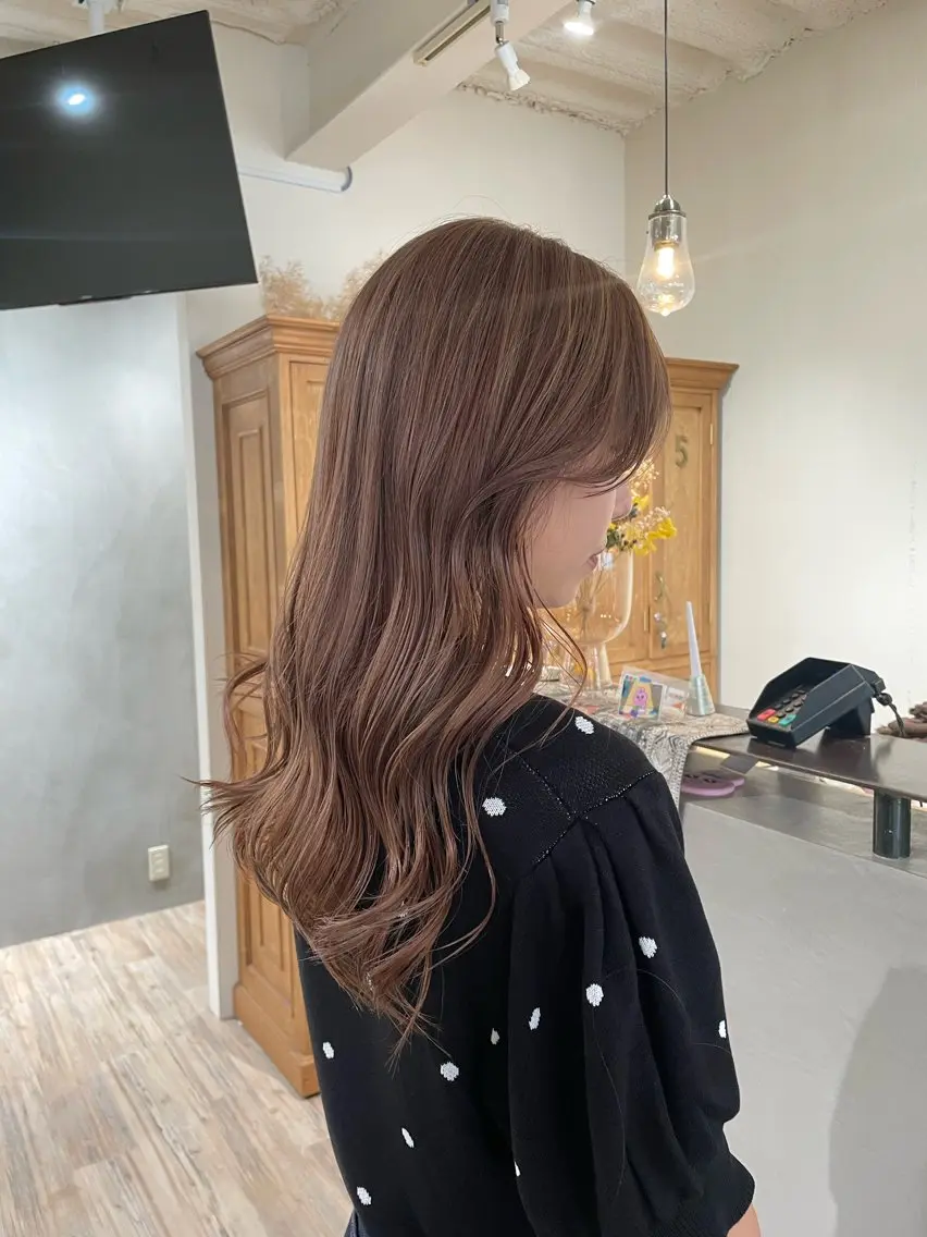 ミディアム カラー sand🎀 Ricoのヘアスタイル
