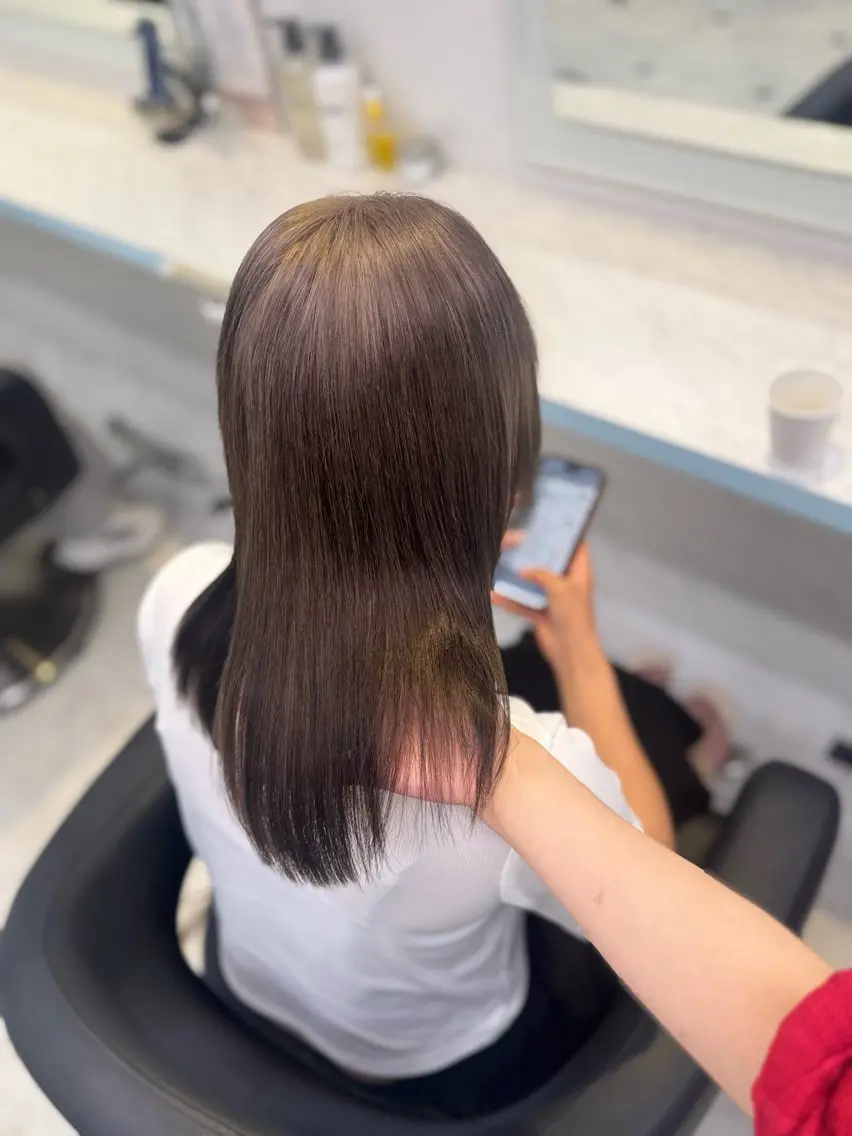 ロング カラー ヘアカラー トリートメント ヘッドスパ ヘアセット 暖色🩷透明感カラー ♡Maika♡のヘアスタイル