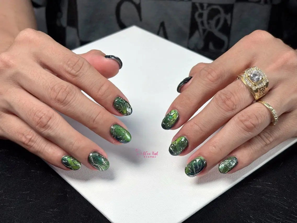 ネイル 桜ネイル 長さ出し フラワーネイル フレンチネイル ジェルネイル ハンドネイル ACon NailSalonのネイルデザイン