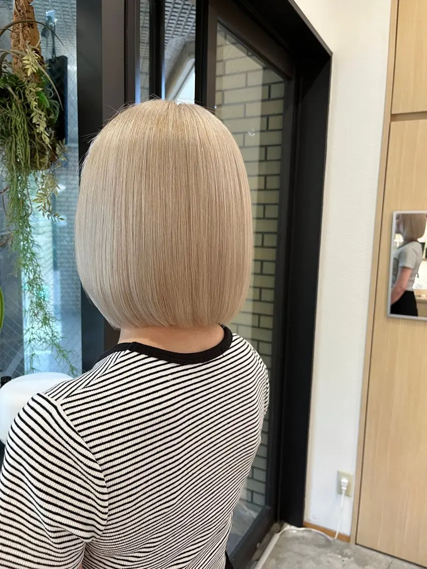 ショート カラー ヘアカラー トリートメント 城 健太郎 💎ハイトーンのヘアスタイル