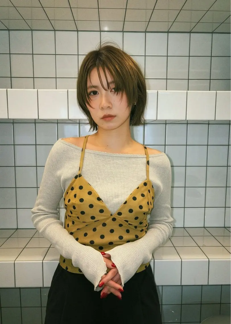 ショート カラー カット ヘアカラー トリートメント 🌝ぷる艶ハイトーン 柔らかヘア🍅まあやのヘアスタイル