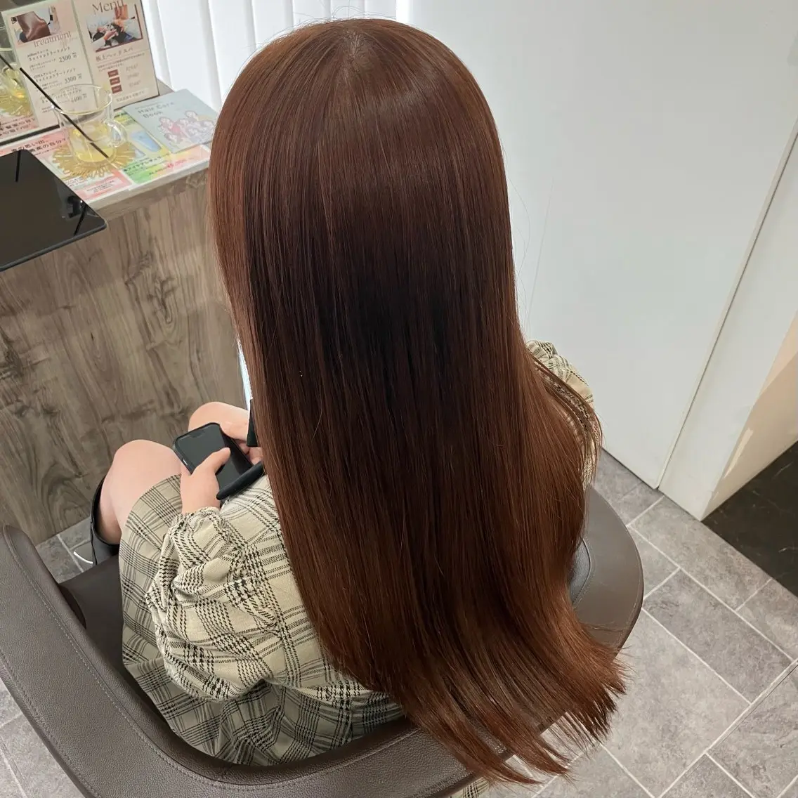 カット+透明感カラー(ワンカラー)🤍の写真
