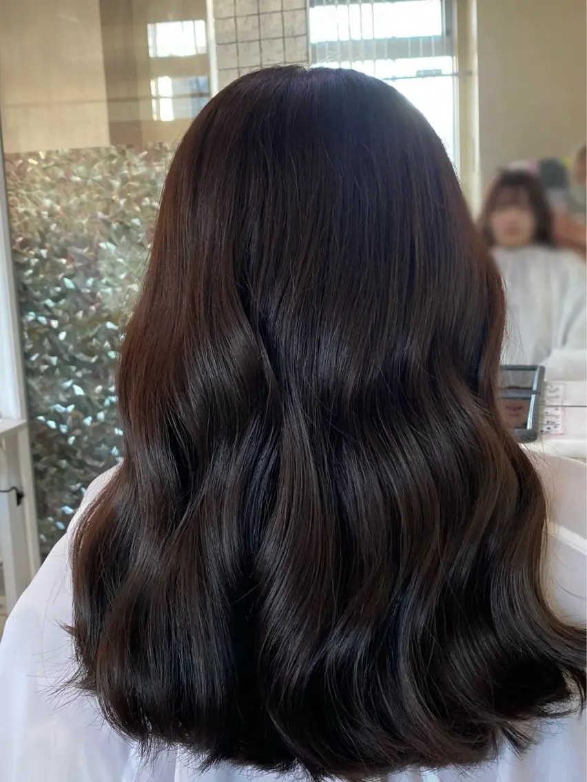 カラー ブラウンカラー ヘアカラー 岡本 あおいのヘアスタイル