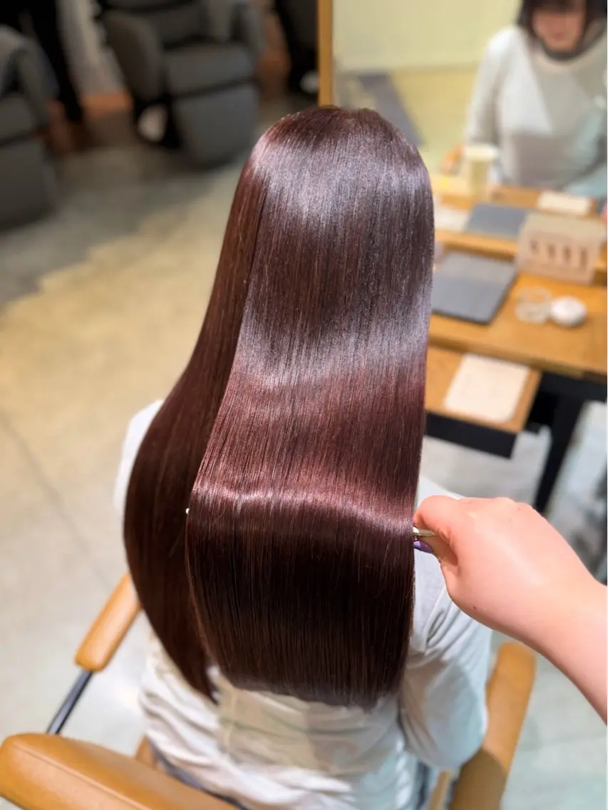 ロング カラー 髪質改善 トリートメント カット ヘアカラー 髪質改善/韓国風 🦕ＡＫＡＲＩ🩵のヘアスタイル