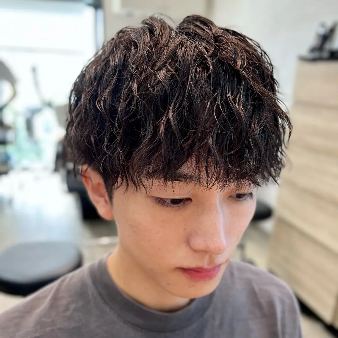 ショート パーマ メンズ 大人メンズスタイル 小林秀徳のヘアスタイル