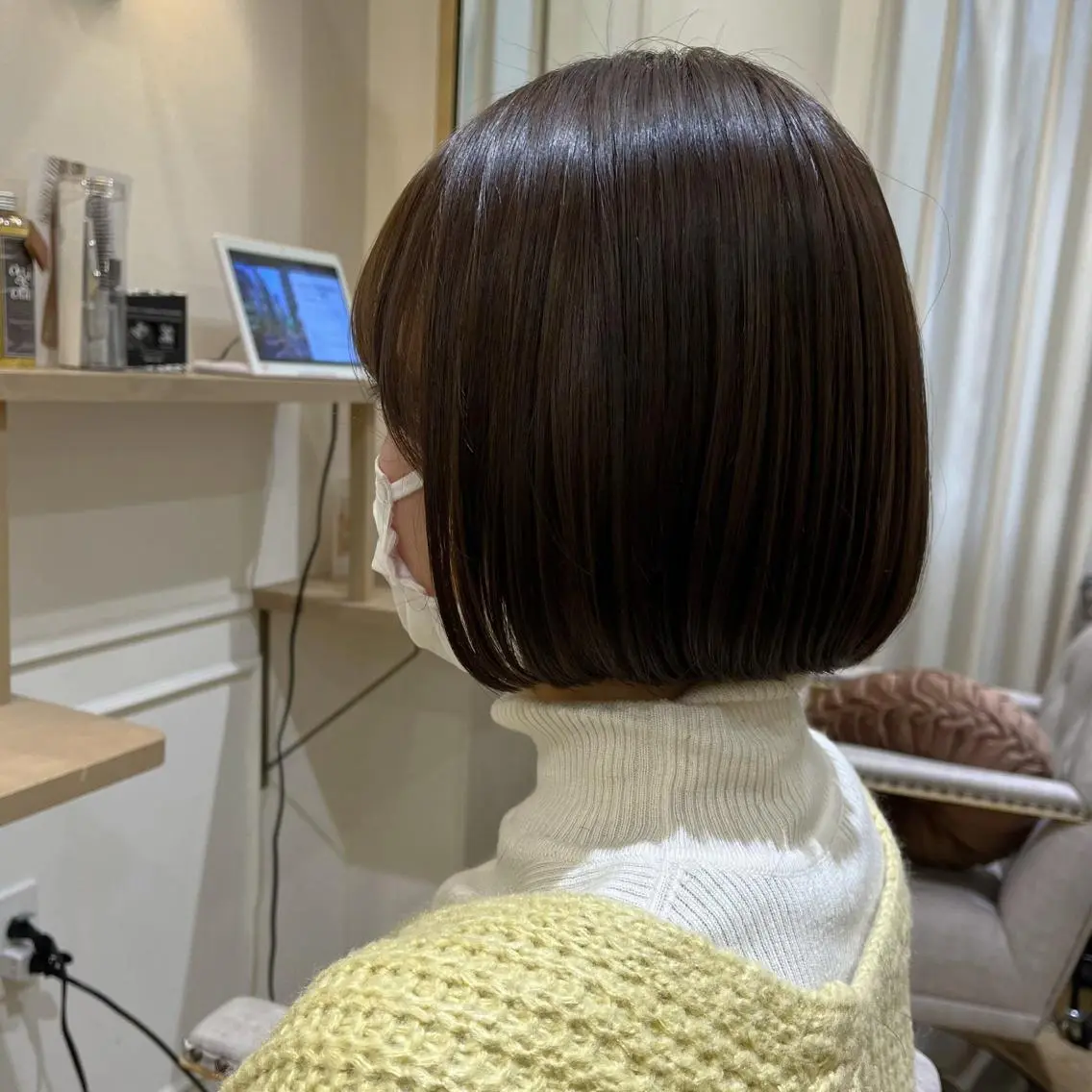 ショート カット ヘアカラー 韓国ﾍｱ&ｼｮｰﾄ ボブ💜桑原のヘアスタイル
