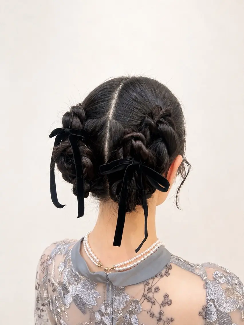 ロング ヘアアレンジ ヘアセット ヘアセット ヘッドスパ/河西未来のヘアスタイル