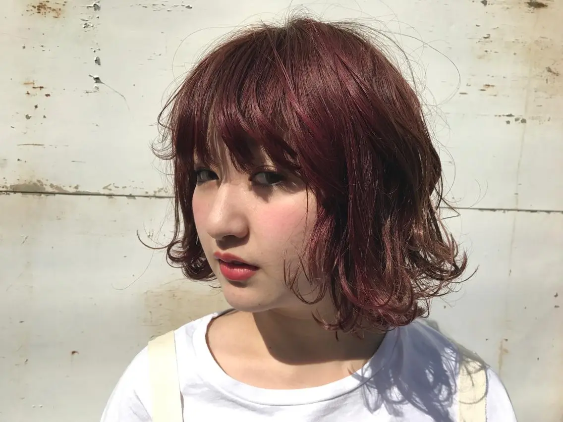 カラー ヘアカラー トリートメント tatsumi/ボブ ウルフ/レイヤーのヘアスタイル