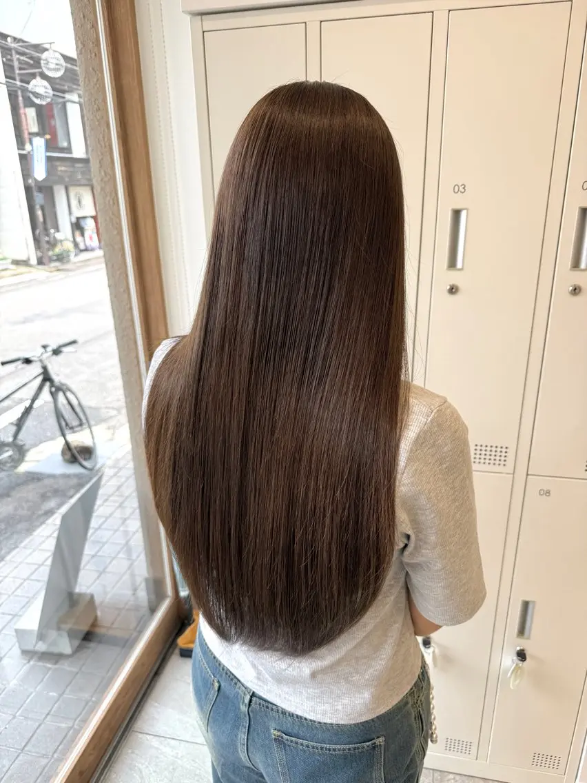 ロング カット トリートメント 深田 綾香のヘアスタイル