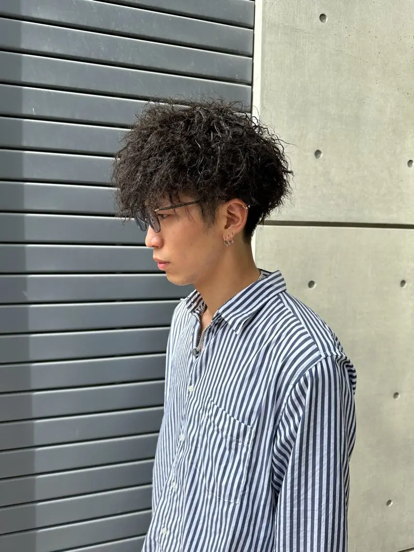 ショート パーマ メンズ メンズカット/パーマ 特化motooのヘアスタイル