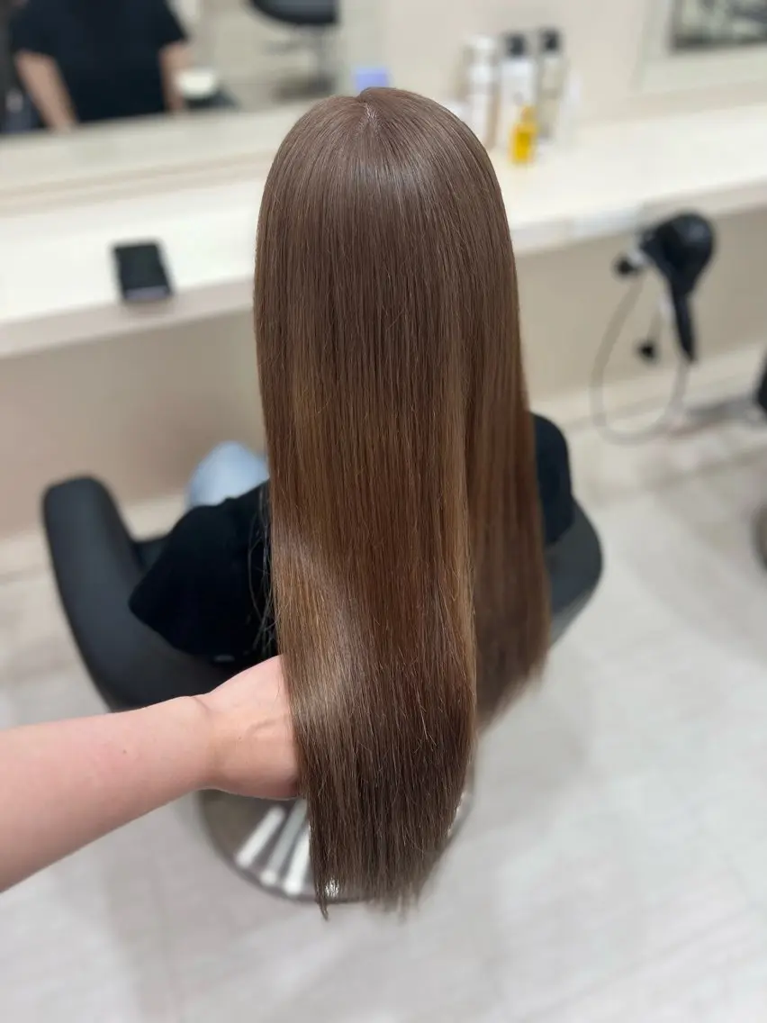 ロング カラー ヘアアレンジ 韓国レイヤー&ピンク 艶髪🩶maikoのヘアスタイル