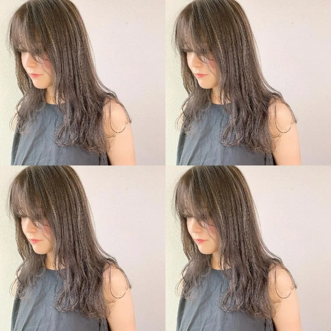 ロング カラー ヘアアレンジ ハイライトカラー ハイライト 竹内啓太 ボブのヘアスタイル