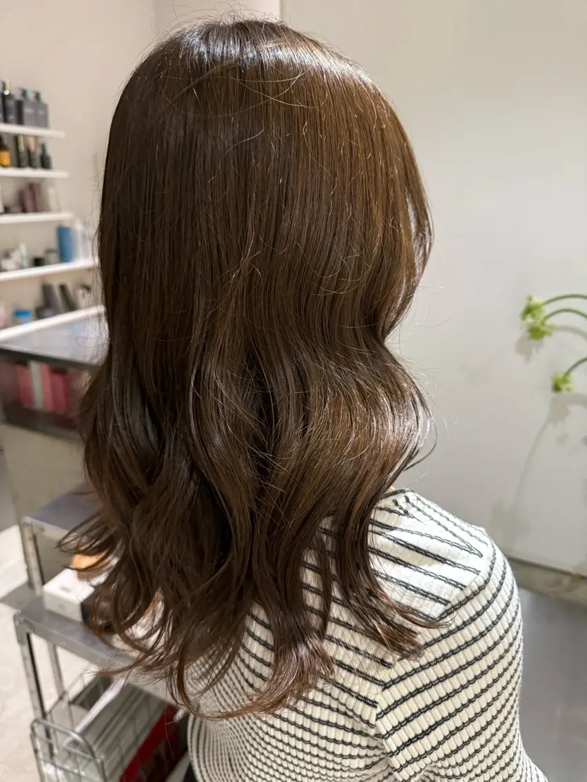 セミロング カラー カット ヘアカラー kilto.きょうか 🍑カットモデル🍑のヘアスタイル