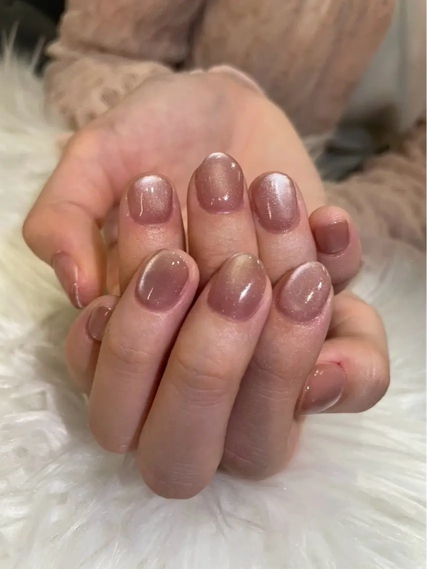 【ハンド】50色から選べるマグネットネイル💅🧲オフケア込の写真