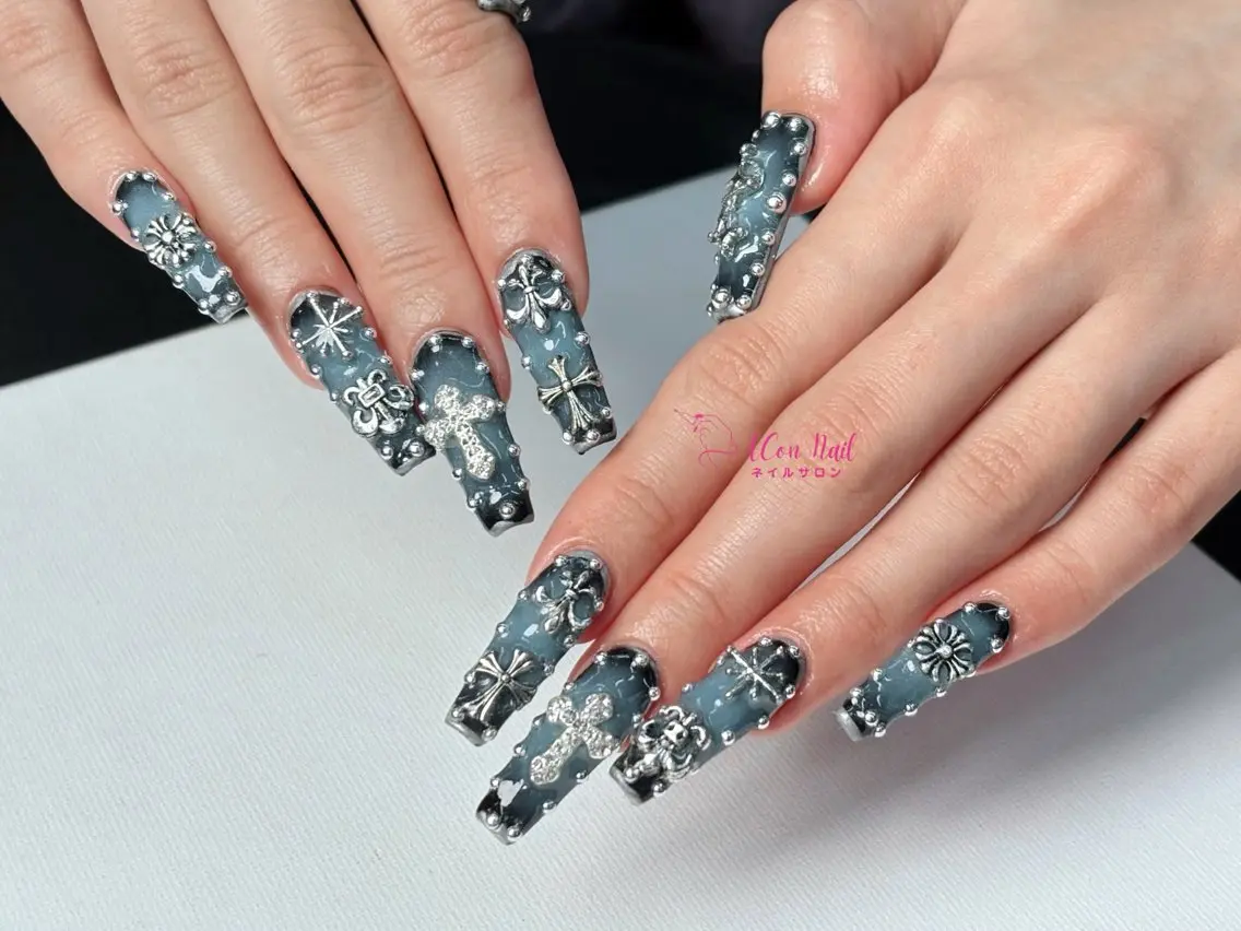 ネイル 桜ネイル 長さ出し フラワーネイル フレンチネイル ジェルネイル ハンドネイル ACon NailSalonのネイルデザイン