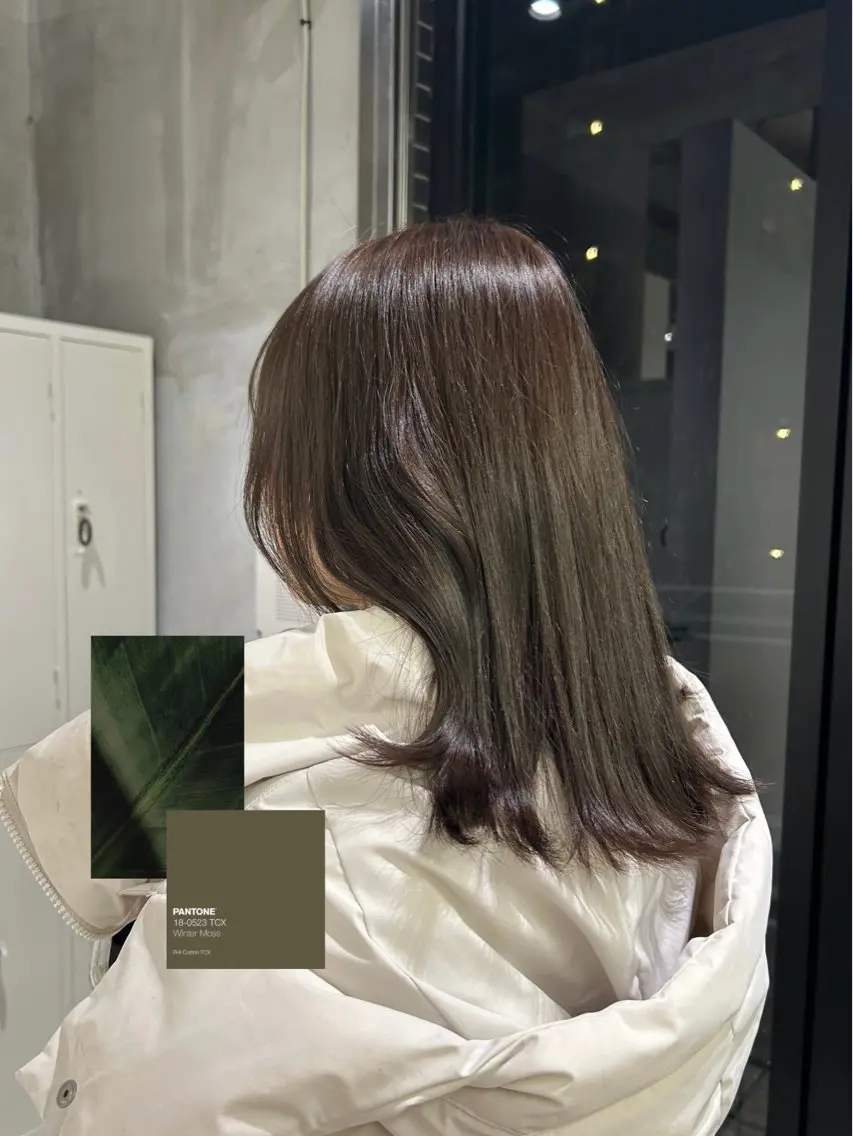 カラー 透明感カラー オリーブカラー ヘアカラー 伊沢 美憂 ⌇﻿渋谷アシスタントのヘアスタイル