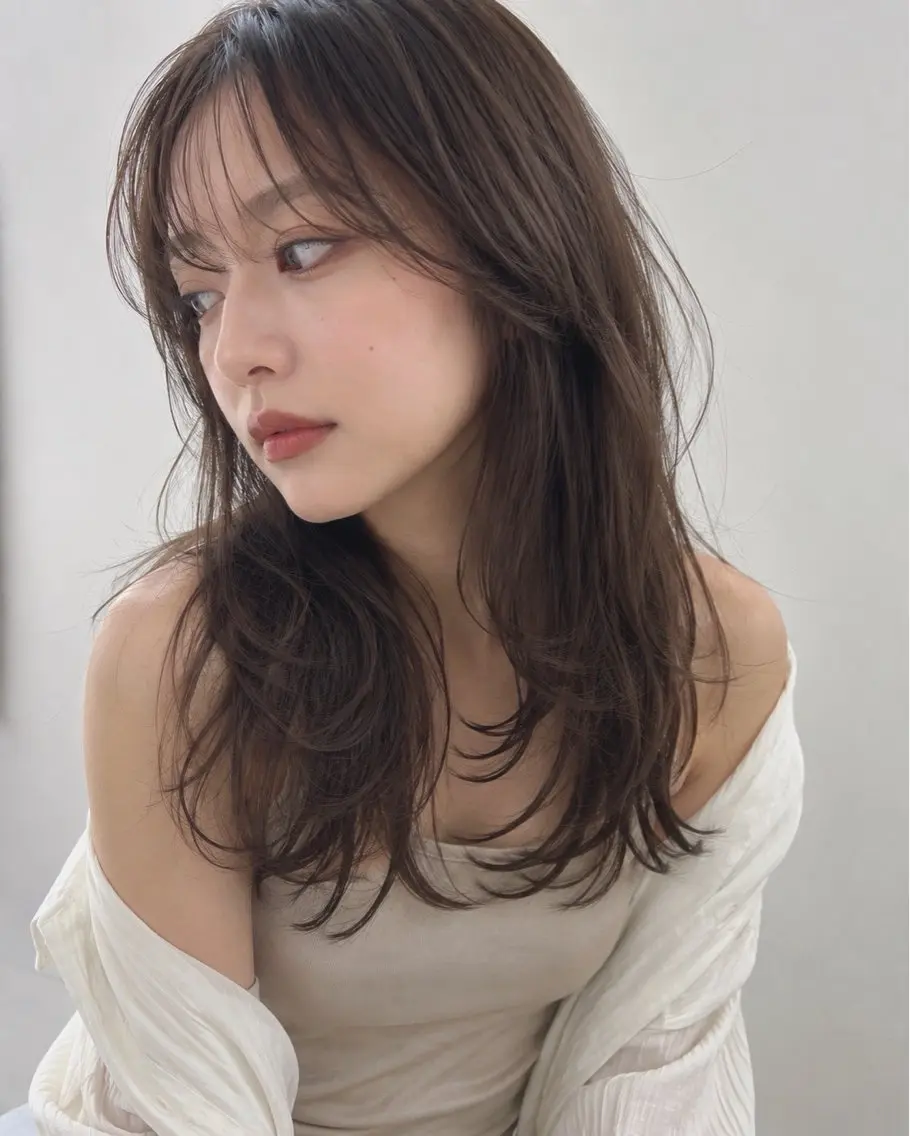 ミディアム カラー ヘアカラー トリートメント ✨艶カラー 渋谷 ✨優大のヘアスタイル