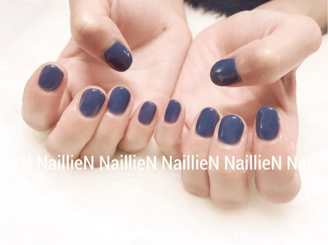 ネイル ネイビー Nail lieNのネイルデザイン