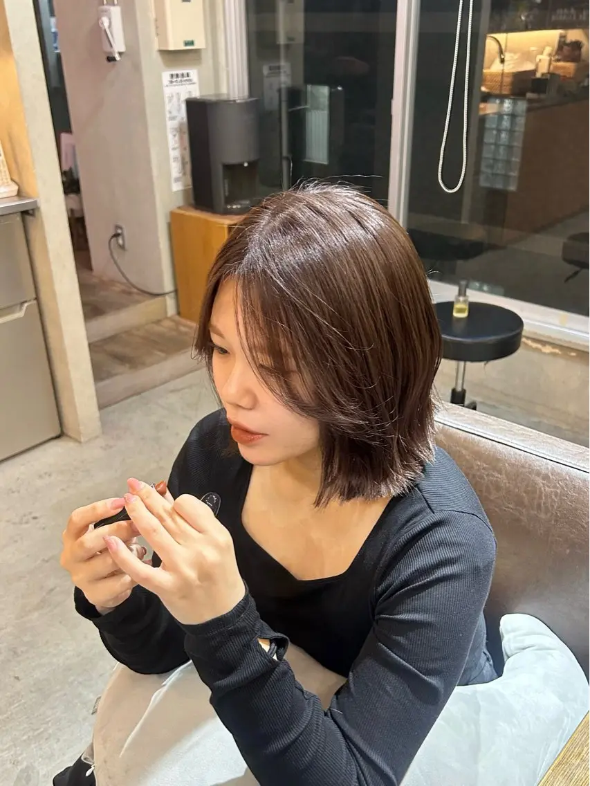 ミディアム カラー カット ヘアカラー ruup Aru ユウキのヘアスタイル