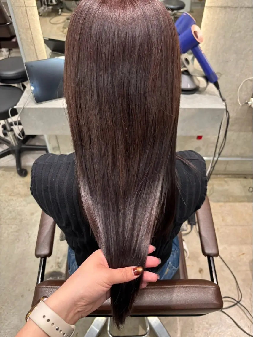 ロング カラー ハマダ アミのヘアスタイル