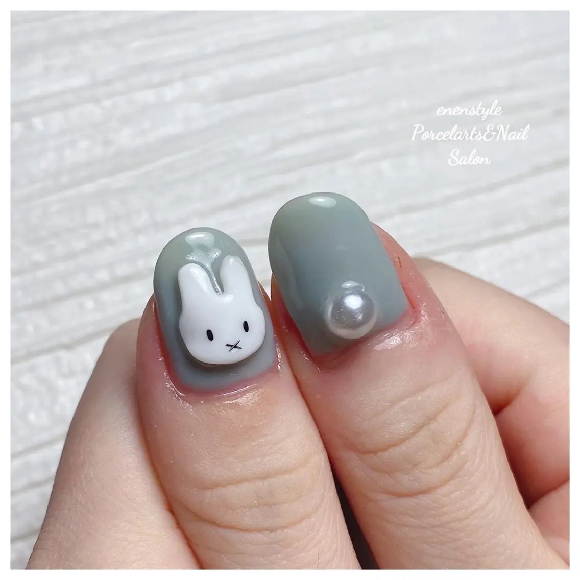 ミディアム ネイル 🐾enen style 🐾のネイルデザイン
