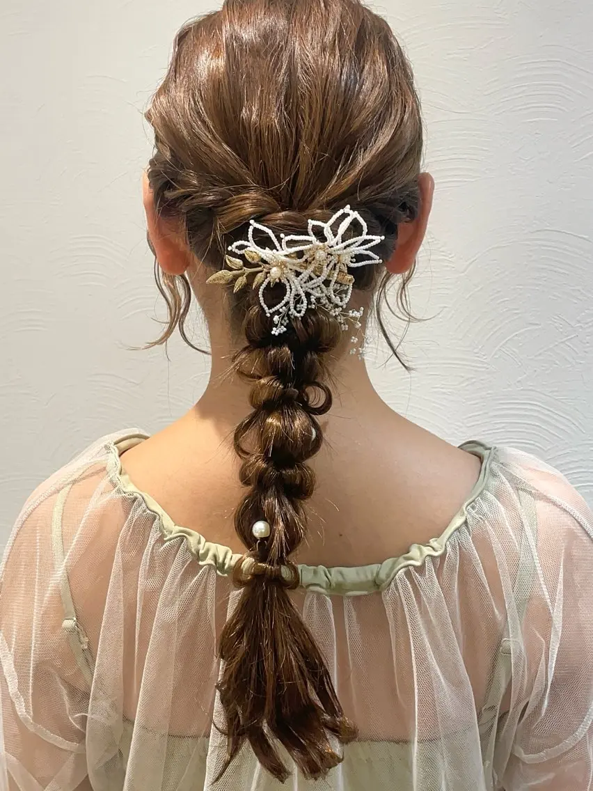 ロング 札幌 ヘアアレンジ 🍎 タナカセリナのヘアスタイル