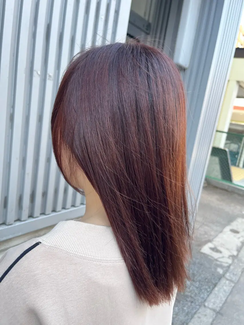 ミディアム カット ヘアカラー トリートメント ヘッドスパ 栗原 きえ ／ダメージレスのヘアスタイル