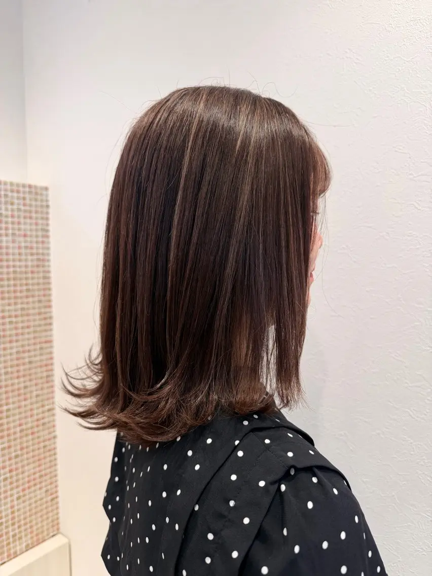 ミディアム 外国人風カラー ハイライト ヘアカラー 松本 崚のヘアスタイル