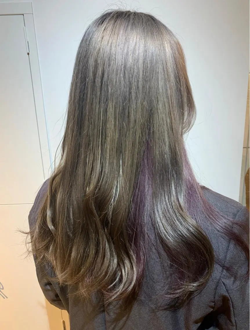 【人気No.1🧡】透明感カラー+カット+韓国Waterトリートメント🌈巻き仕上げ付きの写真