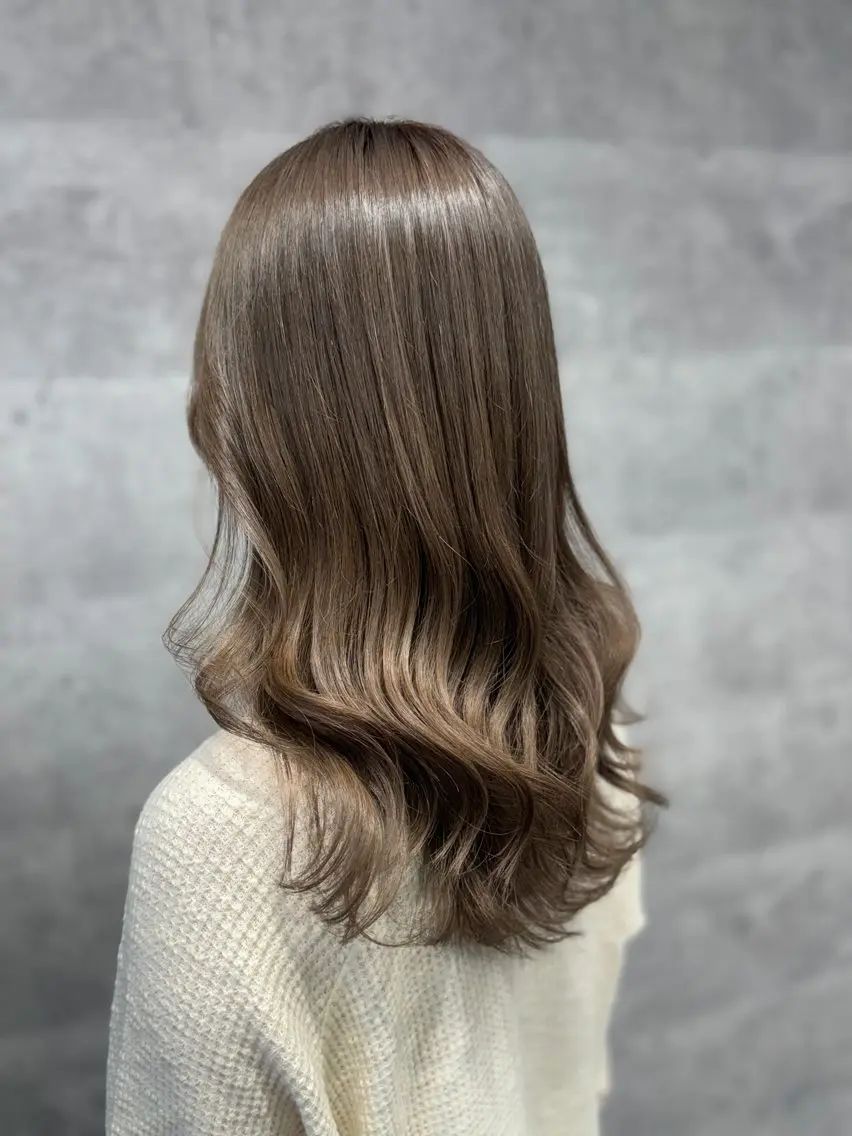 ミディアム ヘアカラー MAHIRO 渋谷のヘアスタイル