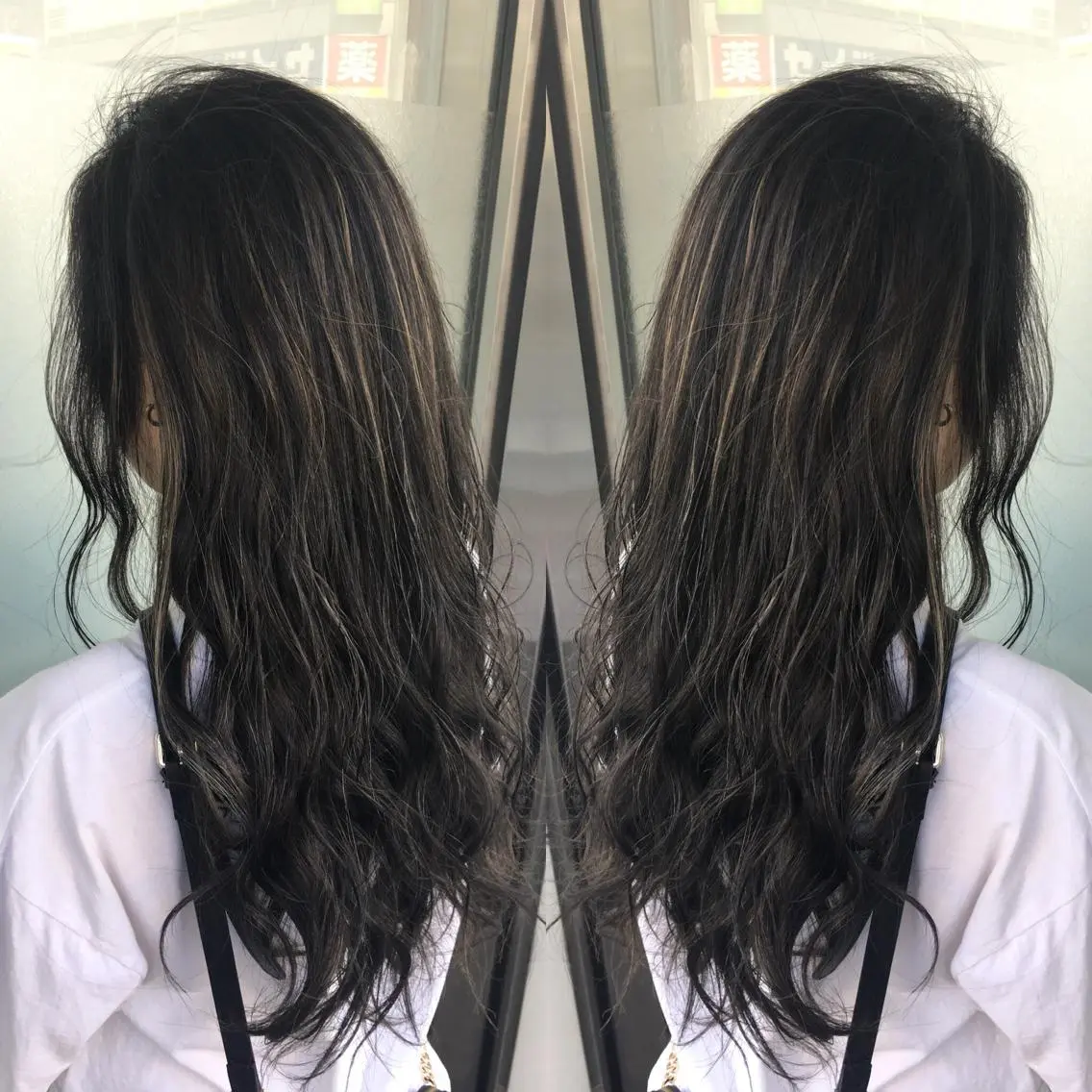 ロング カラー ヘアアレンジ ハイライトカラー ハイライト 寺内 紳悟のヘアスタイル