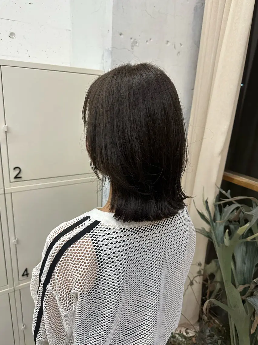 ミディアム カラー カット MUKU ひかるのヘアスタイル