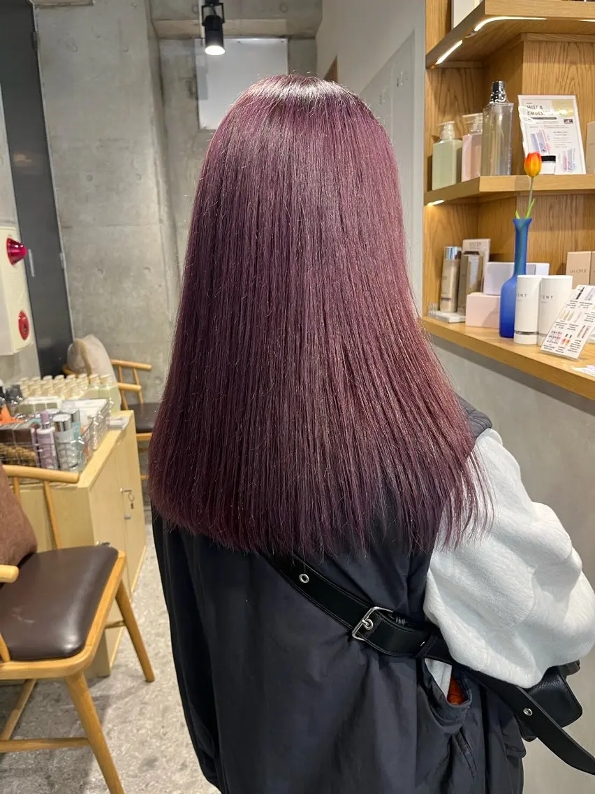 カラー ラベンダーカラー ピンクカラー ピンクラベンダー ️🩵LUFE ayano️🩵のヘアスタイル