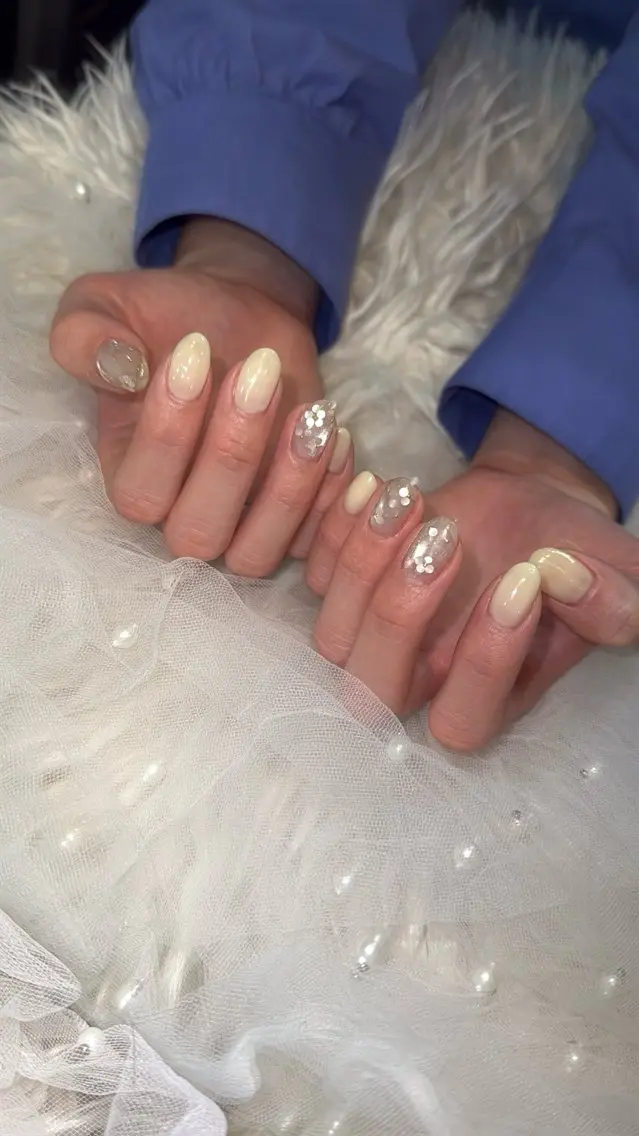 ネイル フラッシュネイル フラッシュマグ フットネイル フレンチネイル 韓国ネイル SAKU nail 作島茜のネイルデザイン