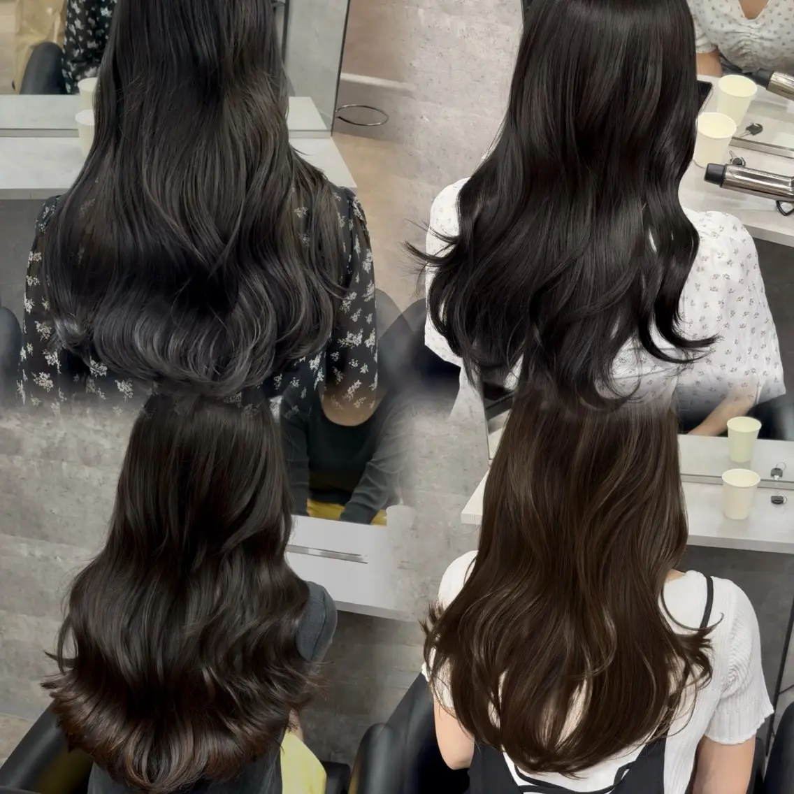 ロング くびれヘア 顔周りカット 髪質改善 韓国風ヘア レイヤーカット lana hair 新宿/髪質改善/韓国のヘアスタイル