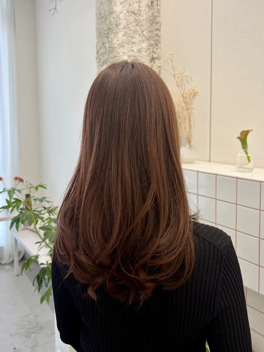 ロング カラー ヘアカラー トリートメント 透明感カラー/名古屋 /栄/木下奈々望のヘアスタイル