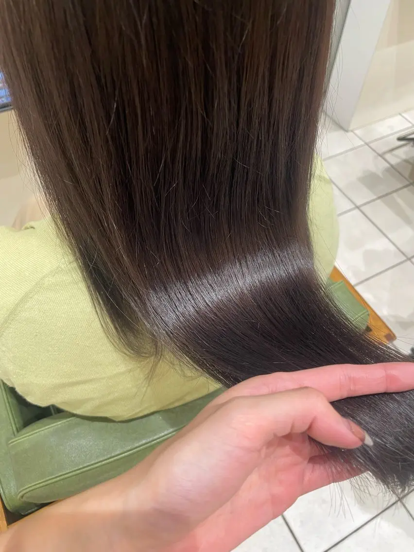 セミロング 髪質改善 ヘアカラー カラーモデル/太田 遙のヘアスタイル