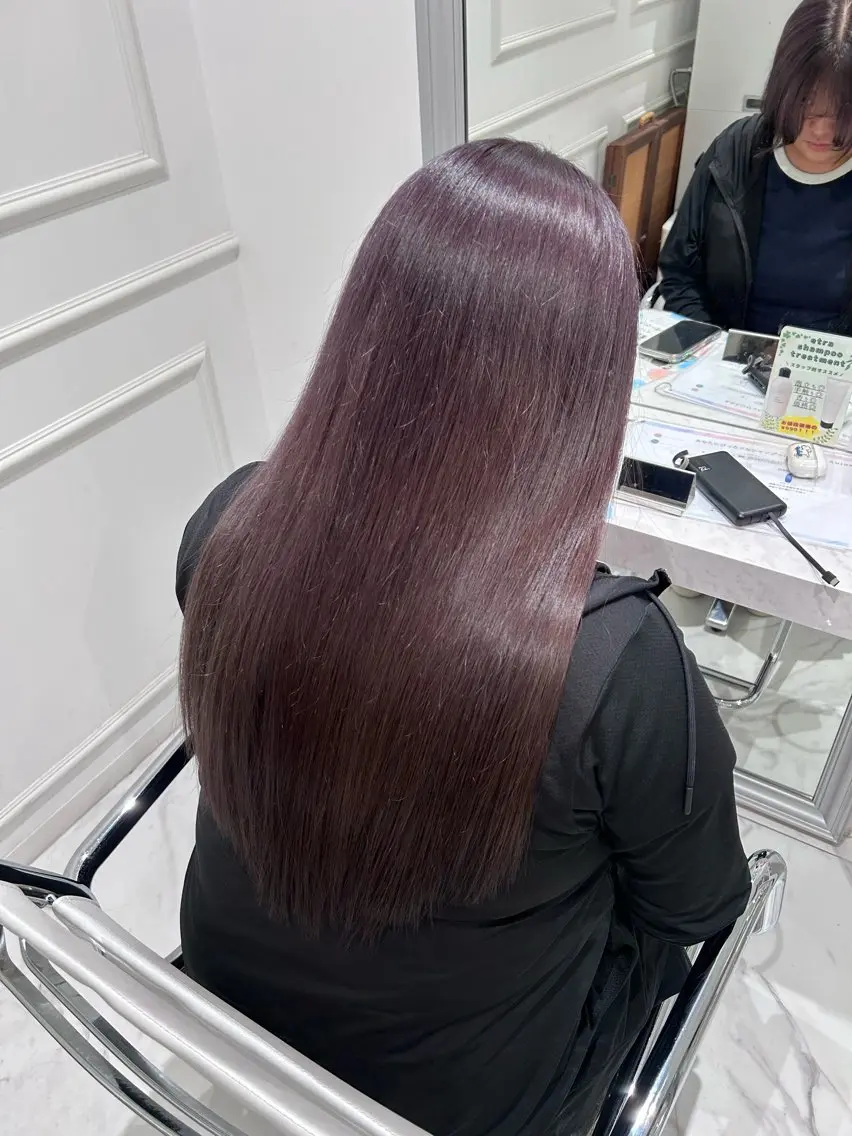 ロング カラー カット ヘアカラー 越智 彩心のヘアスタイル
