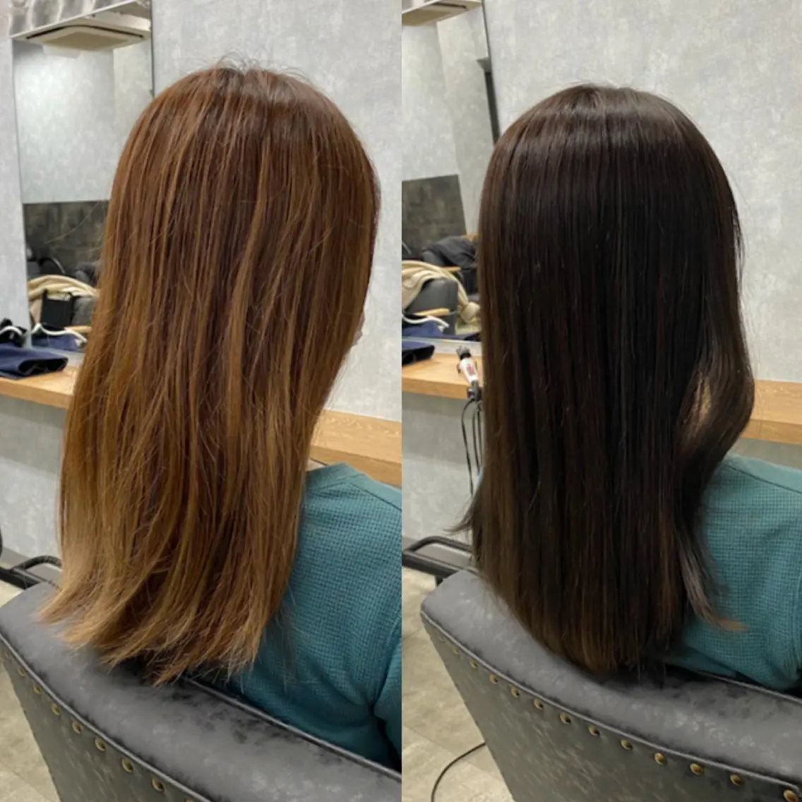 セミロング カラー Lutia  チノ リキマル🍀のヘアスタイル