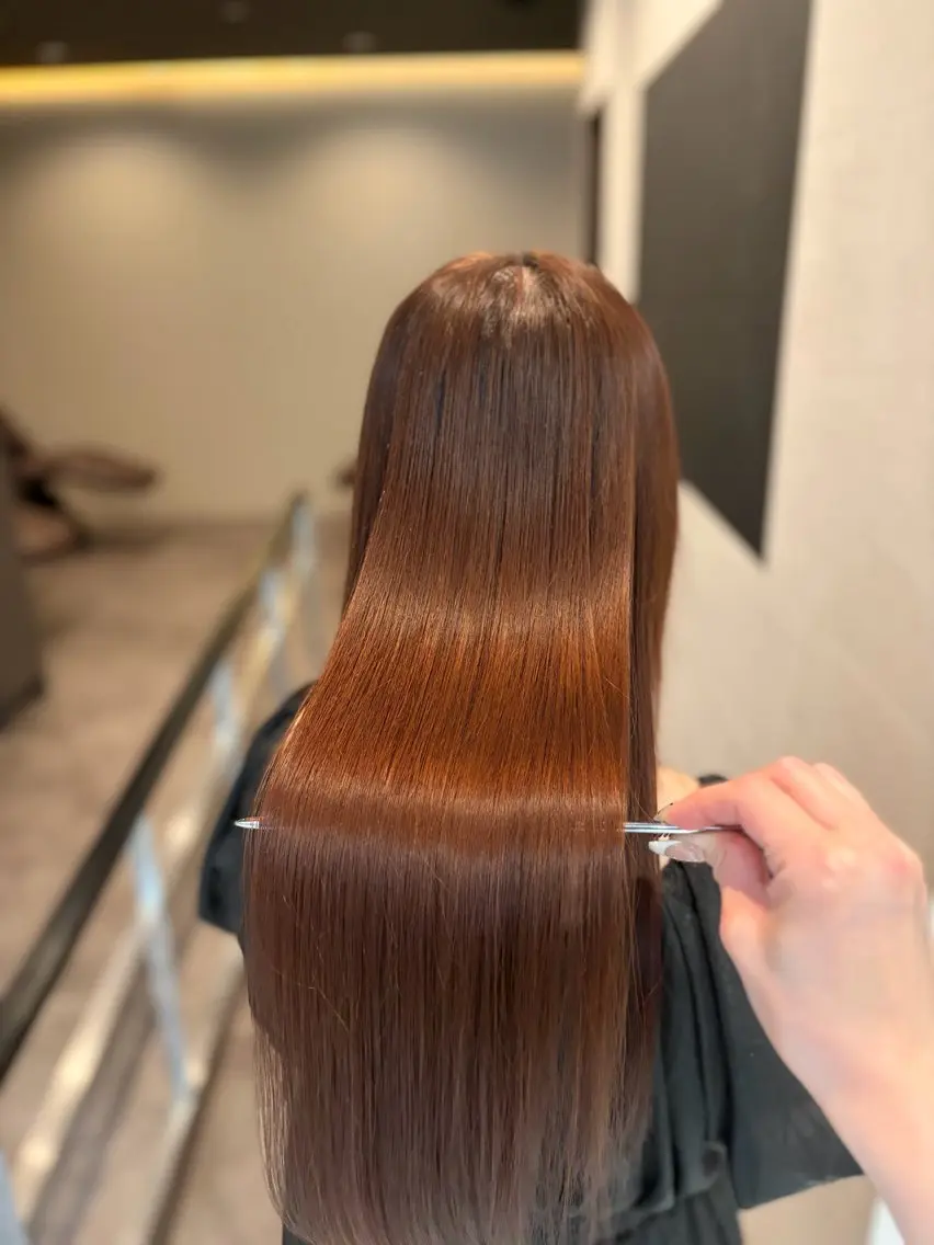 ロング 縮毛矯正 トリートメント sakura / Blan ⟡.·のヘアスタイル
