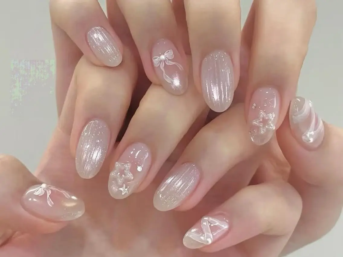 ネイル メンズ メンズ韓国風 アートネイル オーロラネイル チークネイル 長さ出し ハンドネイル ハンドケア NEW NAIL💞 Ka Kaのネイルデザイン